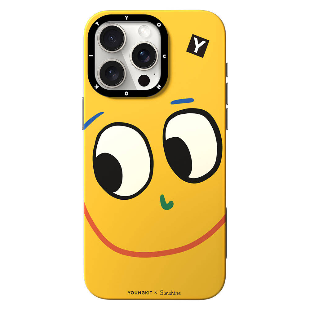 Apple iPhone 14 Pro Max Kılıf M-safe Şarj Özellikli Sunshine Tasarımlı Youngkit Daily Happy Serisi Kapak