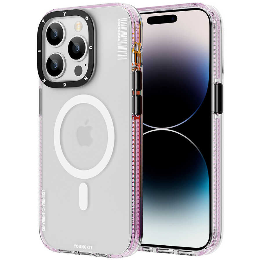 Apple iPhone 14 Pro Max Kılıf M-safe Şarj Özellikli Youngkit Jane Sand Serisi Kapak