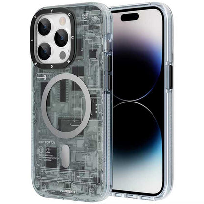 Apple iPhone 14 Pro Max Kılıf M-safe Şarj Özellikli YoungKit Technology Serisi Kapak