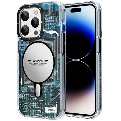 Apple iPhone 14 Pro Max Kılıf M-safe Şarj Özellikli YoungKit Technology Serisi Kapak