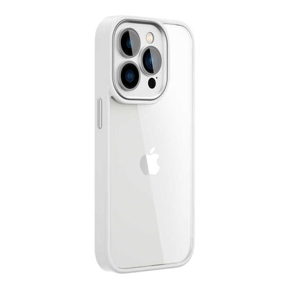 Apple iPhone 14 Pro Max Kılıf Wiwu VCC-104 Lens Korumalı Renkli Kenar Arkası Şeffaf Vivid Clear Kapak