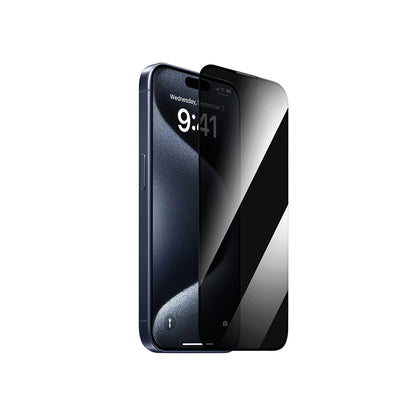 Apple iPhone 14 Pro Max Wiwu GT-011 Anti-Bakteriyel Özellikli Polimer Oleofobik Kaplama Temperli Privacy Cam Ekran Koruyucu
