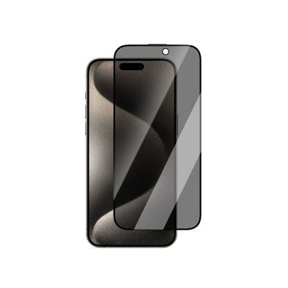 Apple iPhone 15 CaseWorld 0.25mm Privacy 3D Temperli Cam Ekran Koruyucu + Uygulama Aparatlı