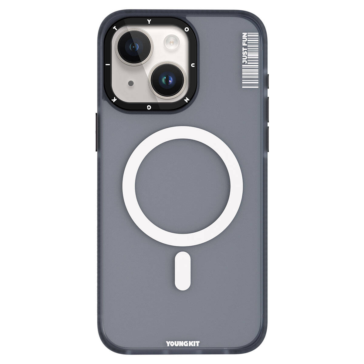 Apple iPhone 15 Kılıf M-safe Şarj Özellikli Youngkit Colored Sand Serisi Kapak