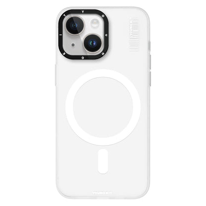 Apple iPhone 15 Kılıf M-safe Şarj Özellikli Youngkit Hidden Sand Serisi Kapak