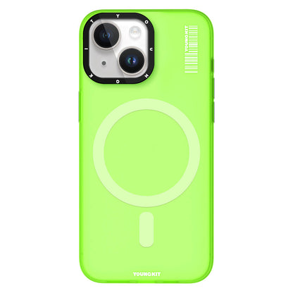 Apple iPhone 15 Kılıf M-safe Şarj Özellikli Youngkit Hidden Sand Serisi Kapak