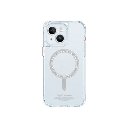 Apple iPhone 15 Kılıf SkinArma Şeffaf Airbag Tasarımlı M-safe Şarj Özellikli Saido Kapak