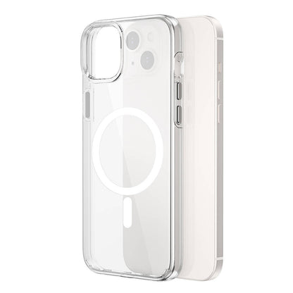 Apple iPhone 15 Kılıf Wiwu BC-022 M-safe Şarj Özellikli Şeffaf Transparan Kapak