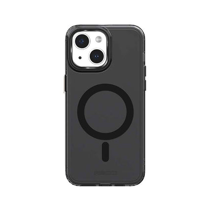 Apple iPhone 15 Plus Kılıf M-safe Şarj Özellikli Saydam Arka Yüzey Recci Crystal Color Serisi Kapak