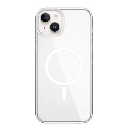 Apple iPhone 15 Plus Kılıf Wiwu BC-022 M-safe Şarj Özellikli Şeffaf Transparan Kapak