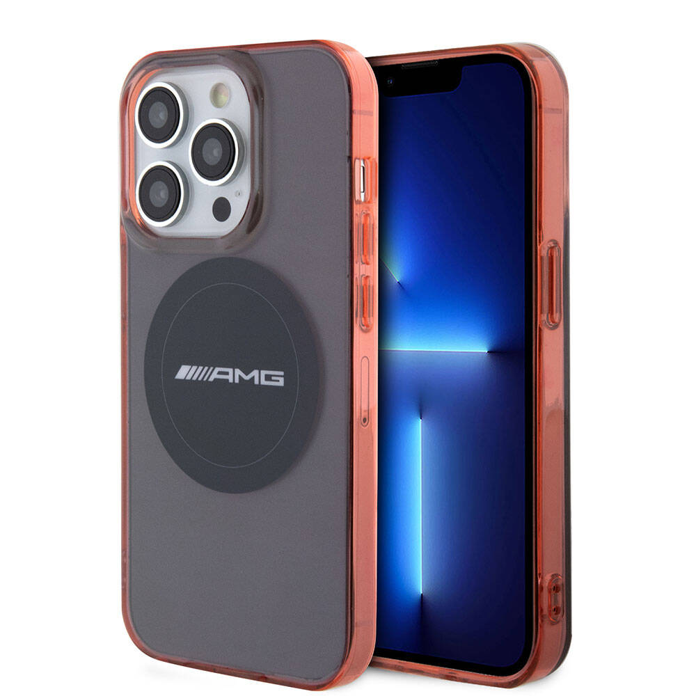 Apple iPhone 15 Pro Kılıf AMG Orjinal Lisanslı M-safe Şarj Özellikli Transparan Timeless Kapak