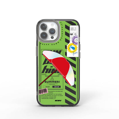 Apple iPhone 15 Pro Kılıf Çift Katman Desenli Wiwu Summer Serisi Kapak