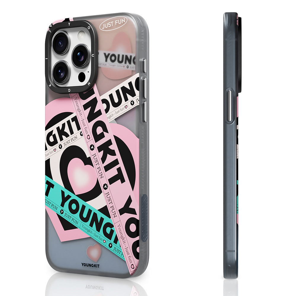 Apple iPhone 15 Pro Kılıf M-safe Şarj Özellikli Airbagli Çift Katmanlı Youngkit Flipped Serisi Kapak