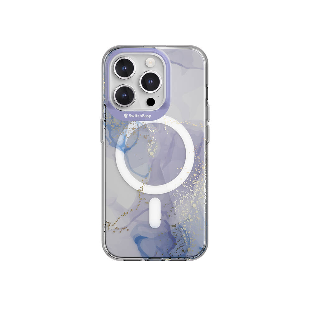 Apple iPhone 15 Pro Kılıf M-safe Şarj Özellikli Çift IMD Baskılı Lisanslı Switcheasy Artist-M Veil Kapak