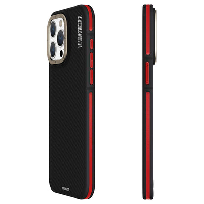 Apple iPhone 15 Pro Kılıf M-safe Şarj Özellikli YoungKit 600D Kevlar Kapak