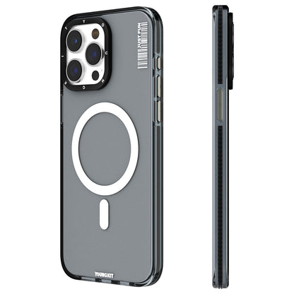 Apple iPhone 15 Pro Kılıf M-safe Şarj Özellikli YoungKit Crystal Color Serisi Kapak