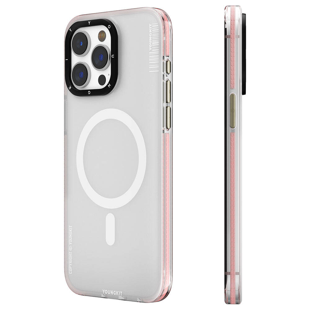 Apple iPhone 15 Pro Kılıf M-safe Şarj Özellikli Youngkit Jiansha Serisi Kapak