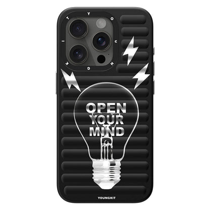 Apple iPhone 15 Pro Kılıf M-safe Şarj Özellikli Youngkit Open Mind Serisi Kapak
