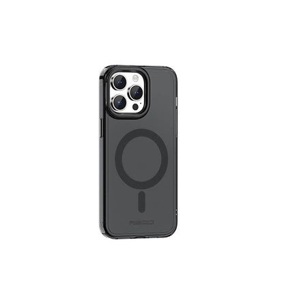 Apple iPhone 15 Pro Max Kılıf M-safe Şarj Özellikli Saydam Arka Yüzey Recci Crystal Color Serisi Kapak