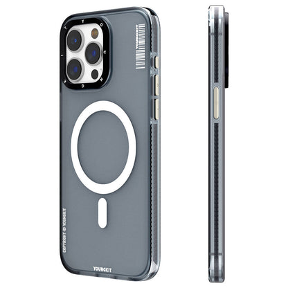 Apple iPhone 15 Pro Max Kılıf M-safe Şarj Özellikli Youngkit Jiansha Serisi Kapak