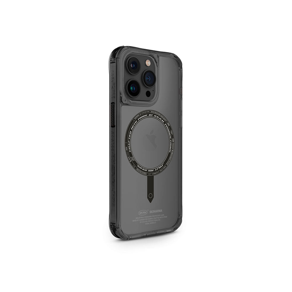 Apple iPhone 15 Pro Max Kılıf SkinArma Şeffaf Airbag Tasarımlı M-safe Şarj Özellikli Saido Kapak