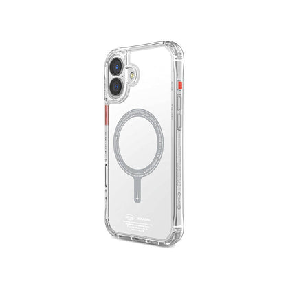 Apple iPhone 16 Plus Kılıf M-safe Şarj Özellikli Şeffaf Airbag Tasarımlı Skinarma Saido Kapak