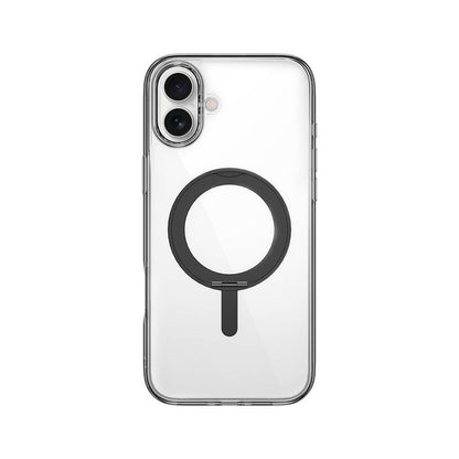 Apple iPhone 16 Plus Kılıf Wiwu MCC-201 iShield Ultra Serisi M-safe Şarj Özellikli Standlı Crystal Sert PC Kapak