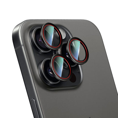 Apple iPhone 16 Pro CaseWorld Karbon Fiber Serisi Anti Reflective Ultra Clear Kamera Lens Koruyucu