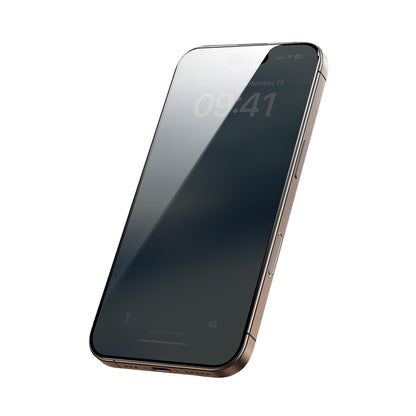 Apple iPhone 16 Pro Hidrofobik Ve Oleofobik Özellikli Benks 0.3mm Privacy Air Shield Ekran Koruyucu 10'lu Paket