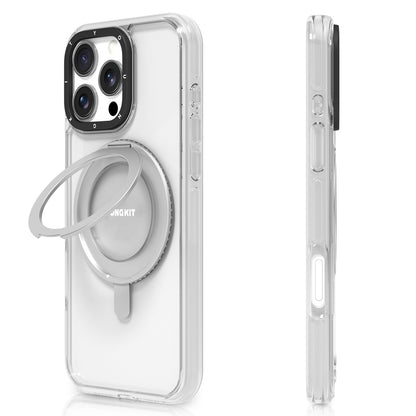 Apple iPhone 16 Pro Kılıf M-safe Şarj Özellikli Parmak Ring Standlı Youngkit Pivot Serisi Kapak
