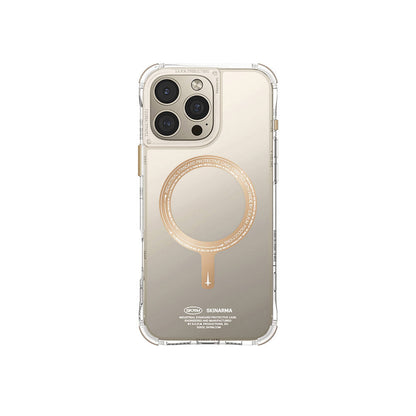 Apple iPhone 16 Pro Kılıf M-safe Şarj Özellikli Şeffaf Airbag Tasarımlı Skinarma Saido Prime Kapak