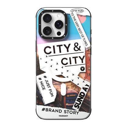 Apple iPhone 16 Pro Kılıf M-safe Şarj Özellikli Youngkit A-City Serisi Kapak