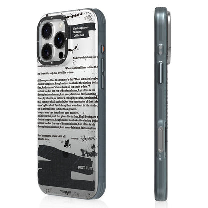 Apple iPhone 16 Pro Kılıf M-safe Şarj Özellikli Youngkit Literary Serisi Shakespeare Kapak