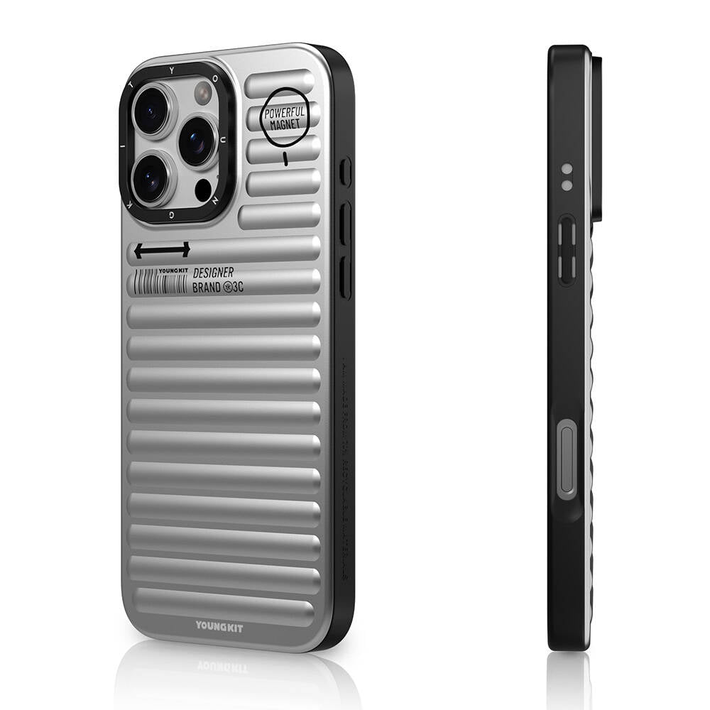 Apple iPhone 16 Pro M-safe Şarj Özellikli Kılıf Mat Renkli Tasarım Youngkit Original Serisi Kapak