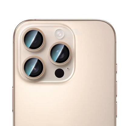 Apple iPhone 16 Pro Max CaseWorld Alloy Serisi Oleofobik Anti Reflective Kamera Lens Koruyucu