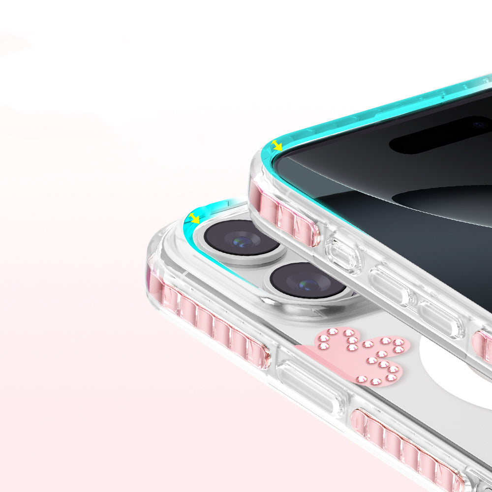 Apple iPhone 16 Pro Max Kılıf M-Safe Şarj Özellikli Zore Paris Elvo Sert PC Kapak