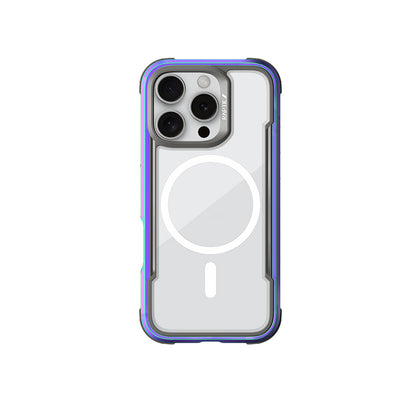 Apple iPhone 16 Pro Max Kılıf M-safe Şarj Özellikli Airbagli Raptic Shield Serisi Şeffaf Arka Yüzey Kapak