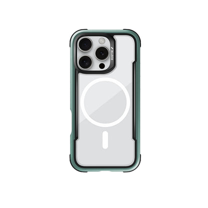 Apple iPhone 16 Pro Max Kılıf M-safe Şarj Özellikli Airbagli Raptic Shield Serisi Şeffaf Arka Yüzey Kapak
