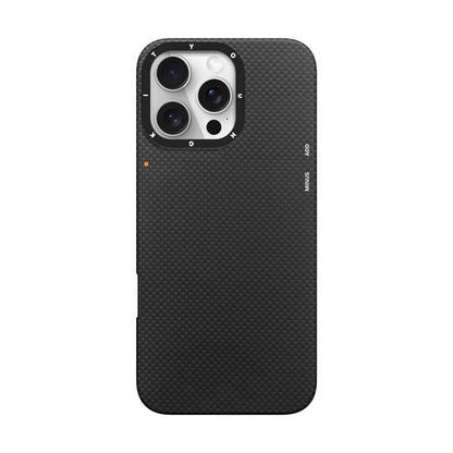 Apple iPhone 16 Pro Max Kılıf M-safe Şarj Özellikli Aramid Fiber Youngkit 1500D Kevlar Extreme Wing Serisi Kapak