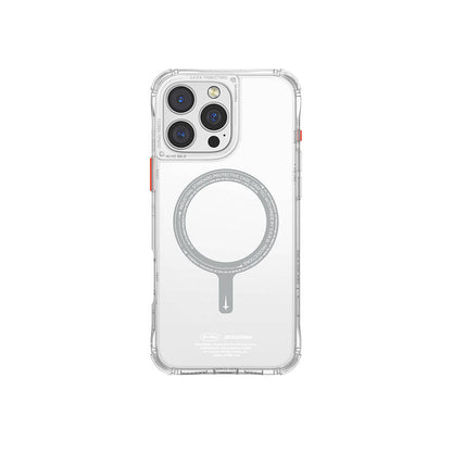 Apple iPhone 16 Pro Max Kılıf M-safe Şarj Özellikli Şeffaf Airbag Tasarımlı Skinarma Saido Kapak