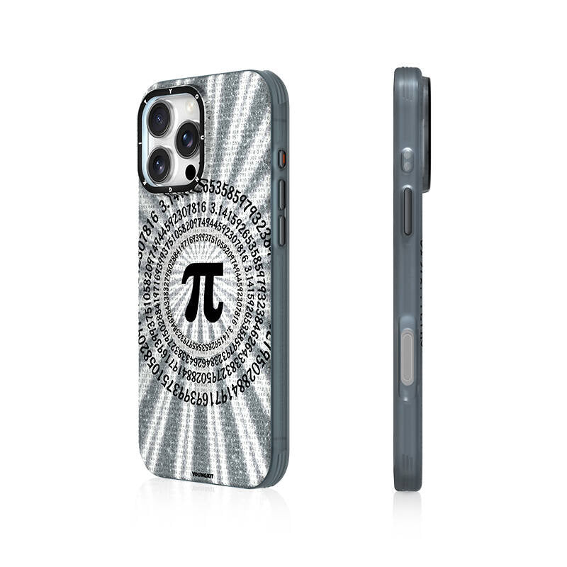 Apple iPhone 16 Pro Max Kılıf M-safe Şarj Özellikli Youngkit Mathematical Serisi Kapak