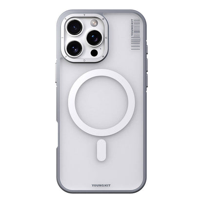 Apple iPhone 16 Pro Max Kılıf M-safe Şarj Özellikli Youngkit Rock Sand Serisi Kapak