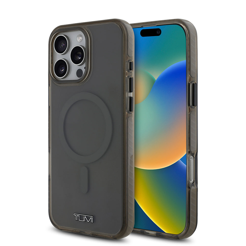 Apple iPhone 16 Pro Max Kılıf TUMI Orjinal Lisanslı M-safe Şarj Özellikli Airbagli Transparan Kapak