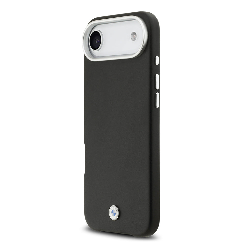 Apple iPhone 17 Air Kılıf BMW Orjinal Lisanslı M-safe Şarj Özellikli Metal Logolu Tam Kaplama Deri Kapak