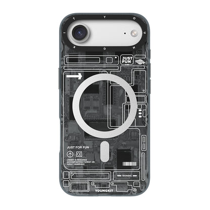 Apple iPhone 17 Air Kılıf M-safe Şarj Özellikli Kamera Denetim Butonlu Youngkit Technology Serisi Kapak