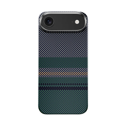 Apple iPhone 17 Air Kılıf M-safe Şarj Özellikli Karbon Fiber Tasarımlı Benks Aurora ArmorAir Kevlar Kapak
