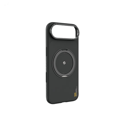 Apple iPhone 17 Air Kılıf M-safe Şarj Özellikli Metal Standlı Lenyes CK225 Kevlar Kapak