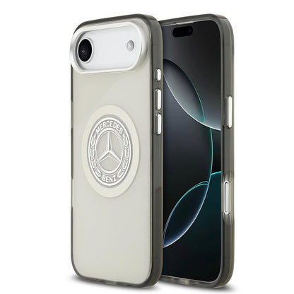 Apple iPhone 17 Air Kılıf Mercedes Benz Orjinal Lisanslı M-safe Şarj Özellikli Çift Katmanlı PC Nostaljik Yıldız Dizayn Kapak