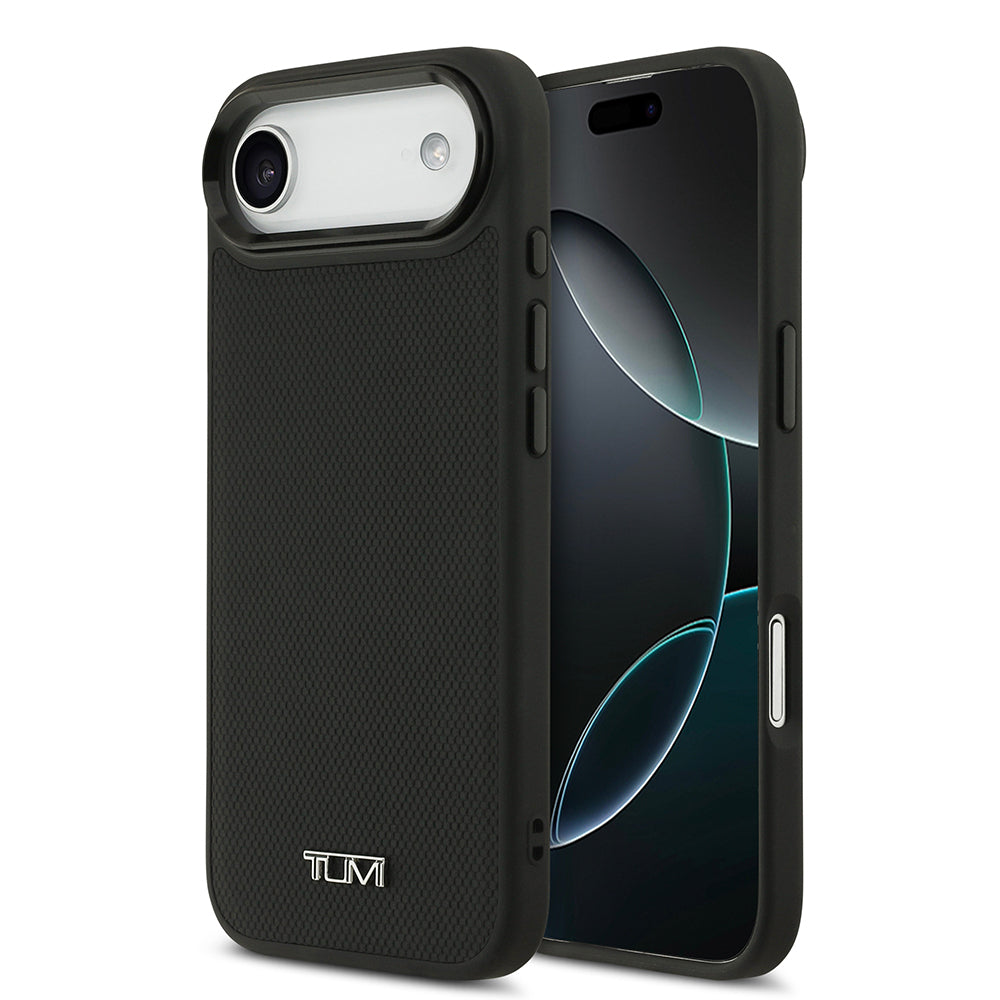 Apple iPhone 17 Air Kılıf TUMI M-safe Şarj Özellikli Deri Noktalı Dizayn Kapak