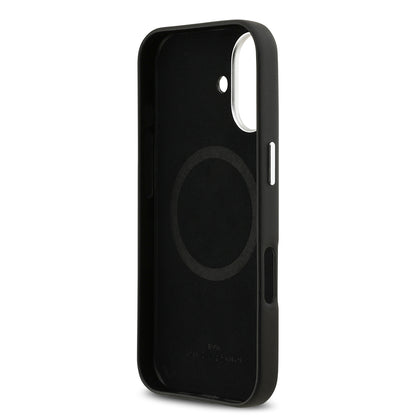 Apple iPhone 17 Kılıf BMW Orjinal Lisanslı M-safe Şarj Özellikli Metal Logolu Tam Kaplama Deri Kapak